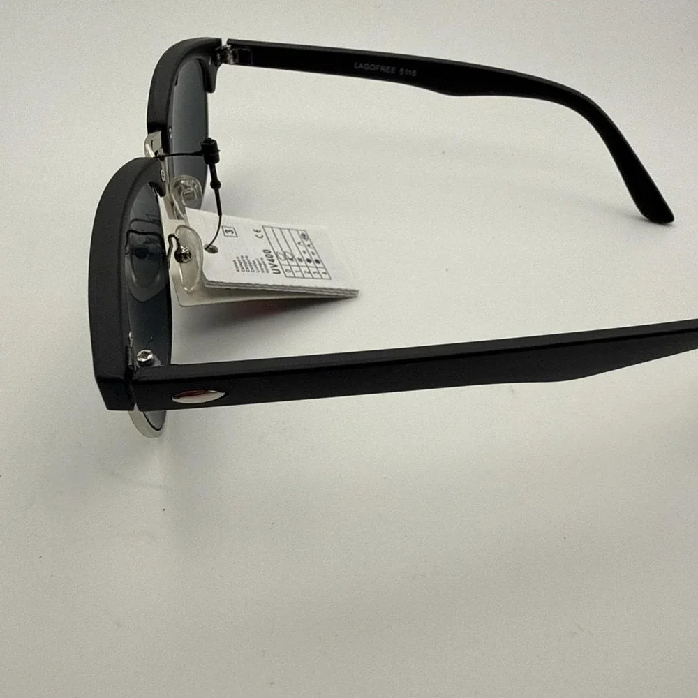 LAGOFREE Moda Italy 5116 Sunglasses -UV400 protection- Polarized Lens Black NWT